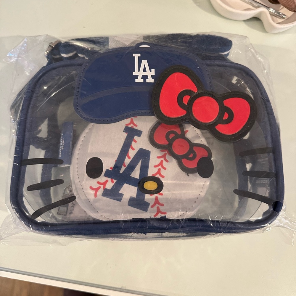Hello Kitty LA Dodgers Bag - Blue and Red